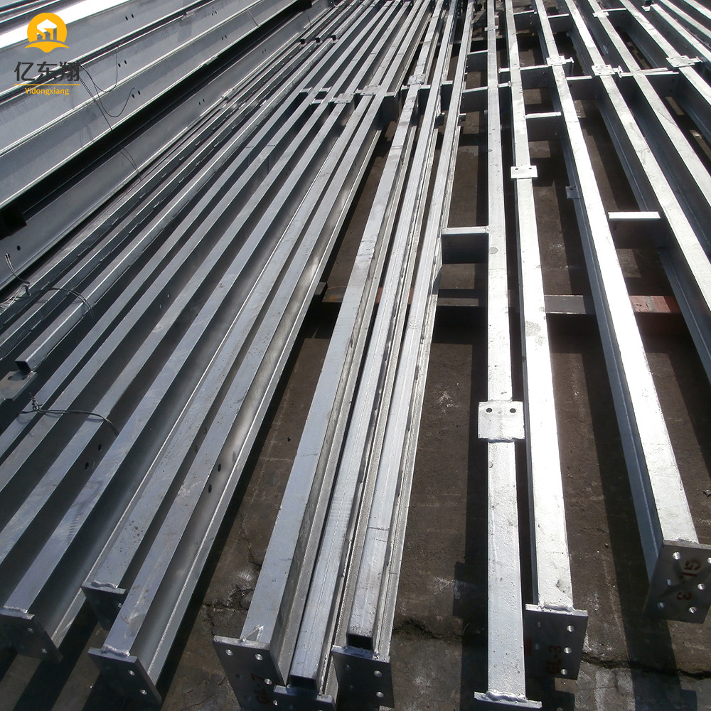 Pre Engineered Steel Structure Workshop Construction With Steel Color Sheet Cladding
