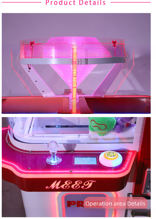 Dreamland 4 players catch boutique grab gift mini plush toy claw crane machine coin operated claw game machine