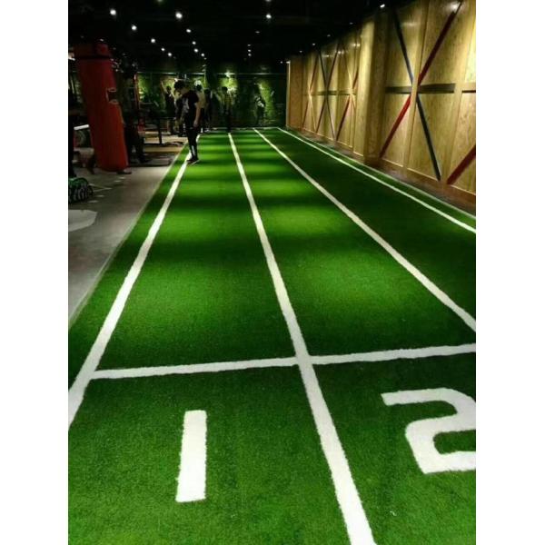 Environmentally Friendly Gym Artificial Turf On Concrete Customized Size