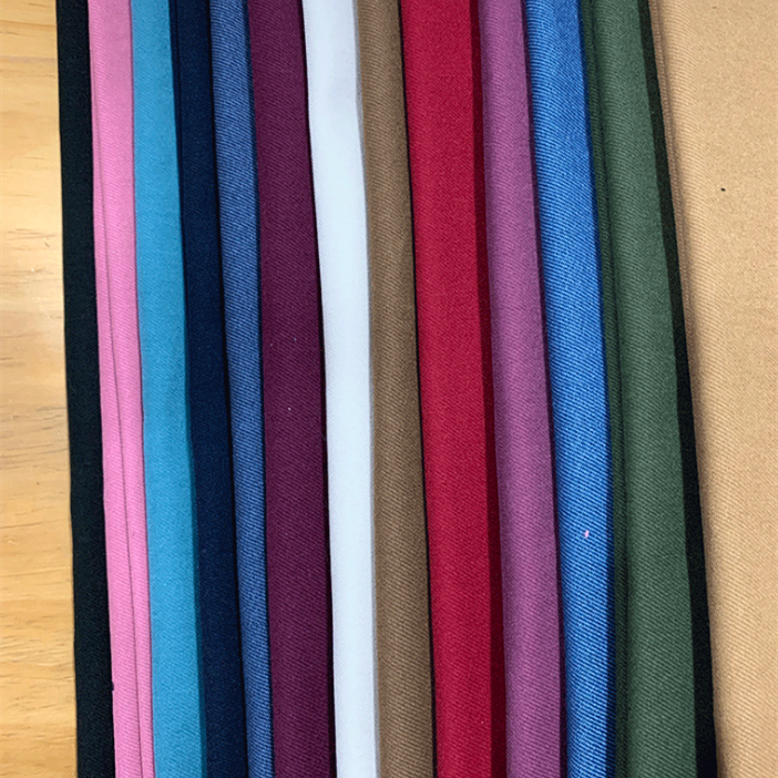 Soft and Durable Brushed Sueded Gaberdine Stretch Bengaline Fabric for Women's Wear