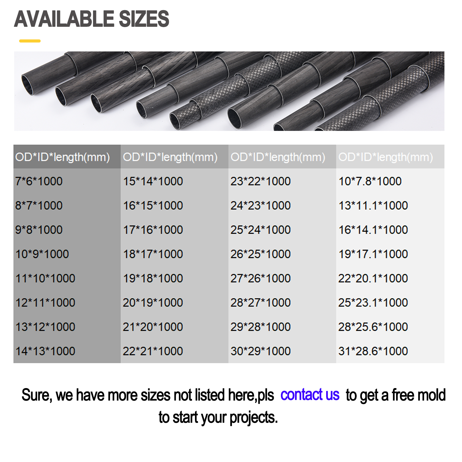 3k Twill Surface High Tensile Strength Carbon Fiber Tube for Industrial Applications