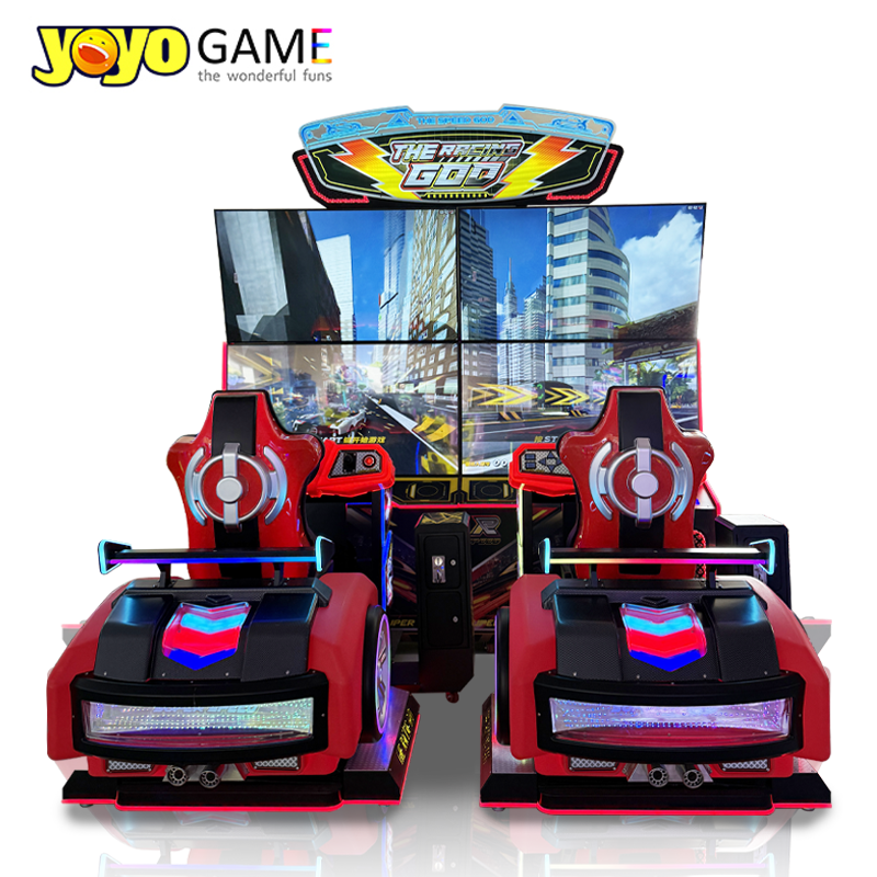 Four - Screen Motorcycle Arcade Machine