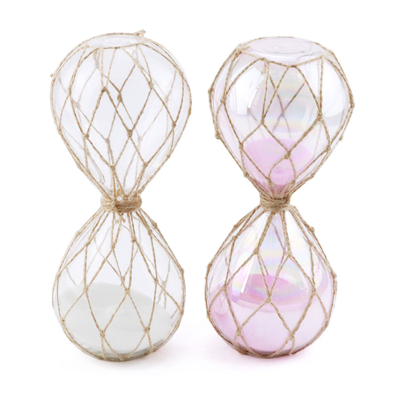 Skyringe Glass Hourglass DIY Sand Clock 15 Minutes 30 Minutes for Bedroom