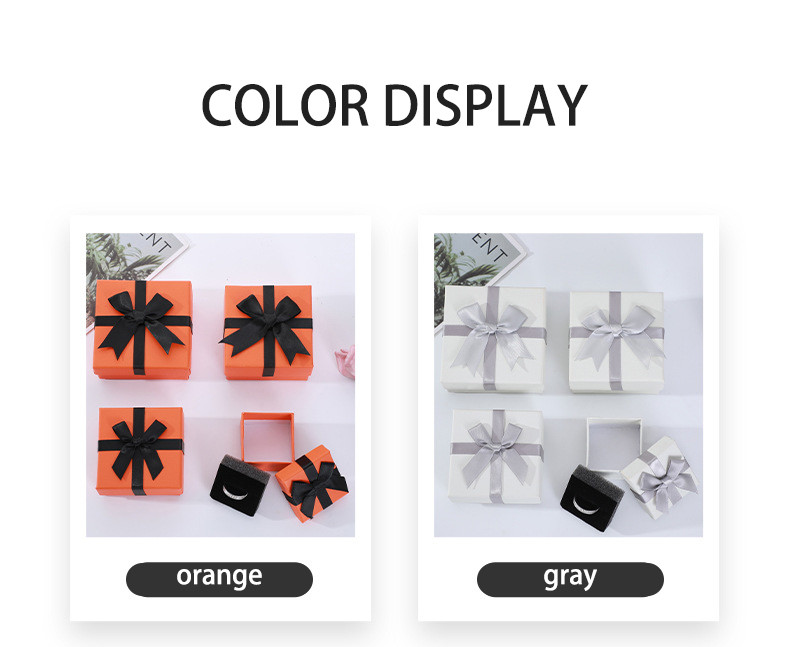 SGS Cardboard Gift Packaging Box For Ring Earrings Necklace Ornaments