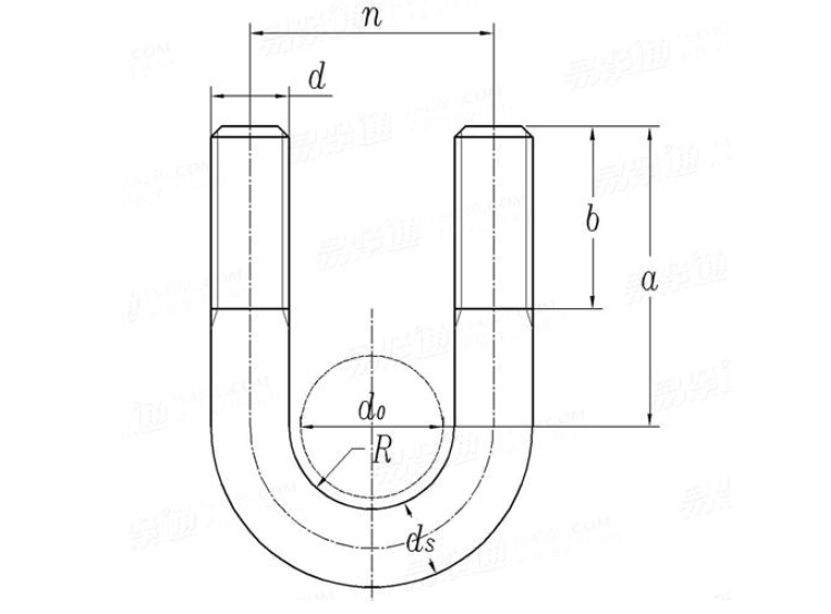 Auto Part Trailer High Strength 316 Stainless Steel Square U Bolt With Plain Finish
