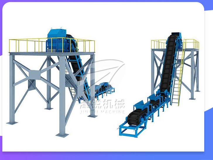 Inclined Sidewall Stair EP Belt Conveyor Machine Custom Made Height