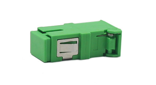 Blue Dust Cap Simplex Auto Shutter SC Fiber Optic Coupler