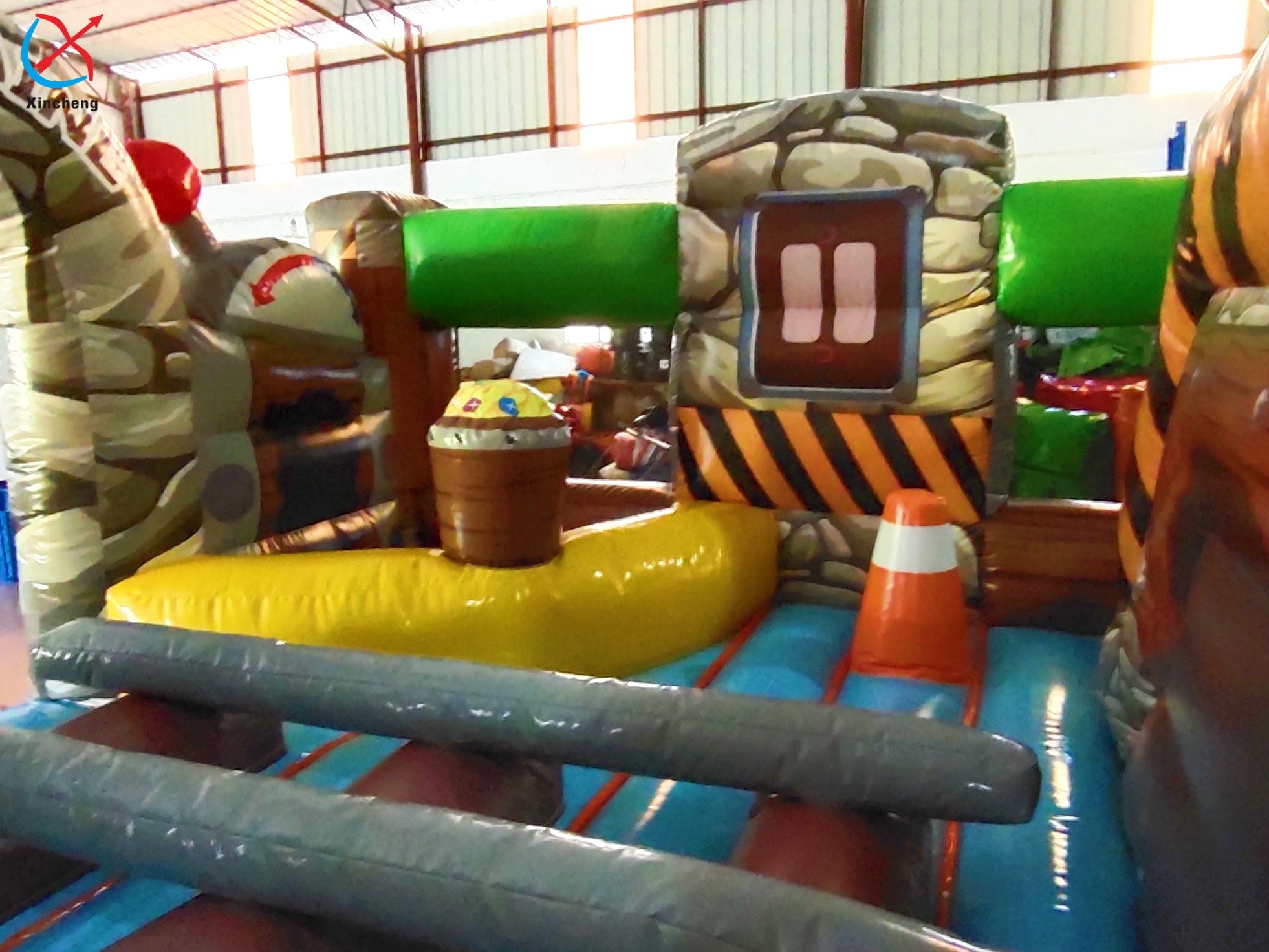 Commercial Inflatable Bouncy Forest Themed Castle House Combination