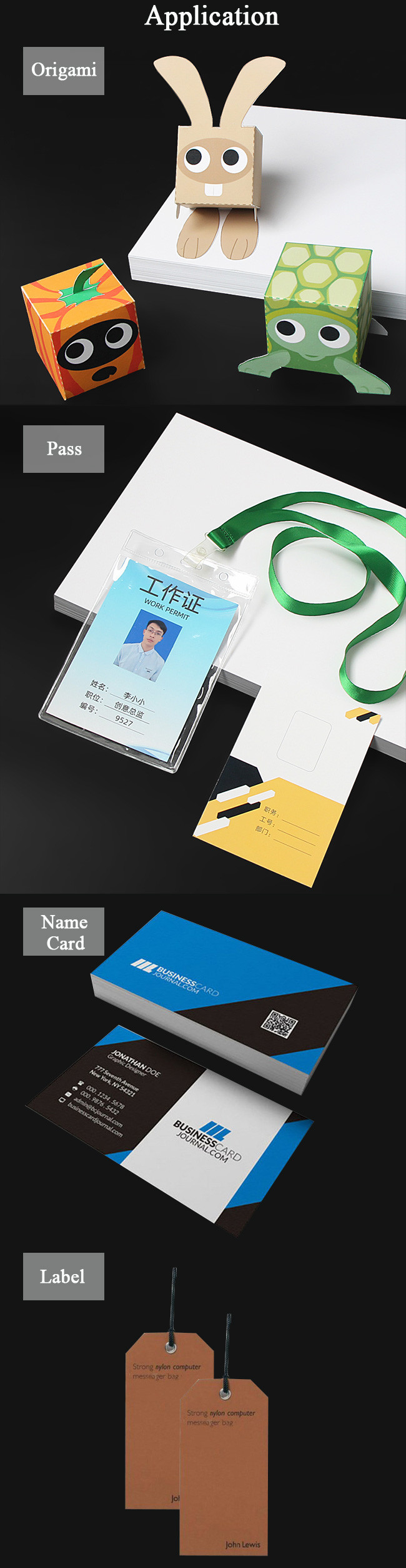 220gsm Double Matte Inkjet Print White Cardboard Paper