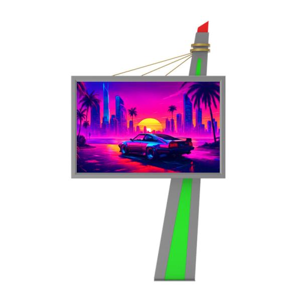 Easy installation P6 steel 8000nits waterproof display outdoor advertising led