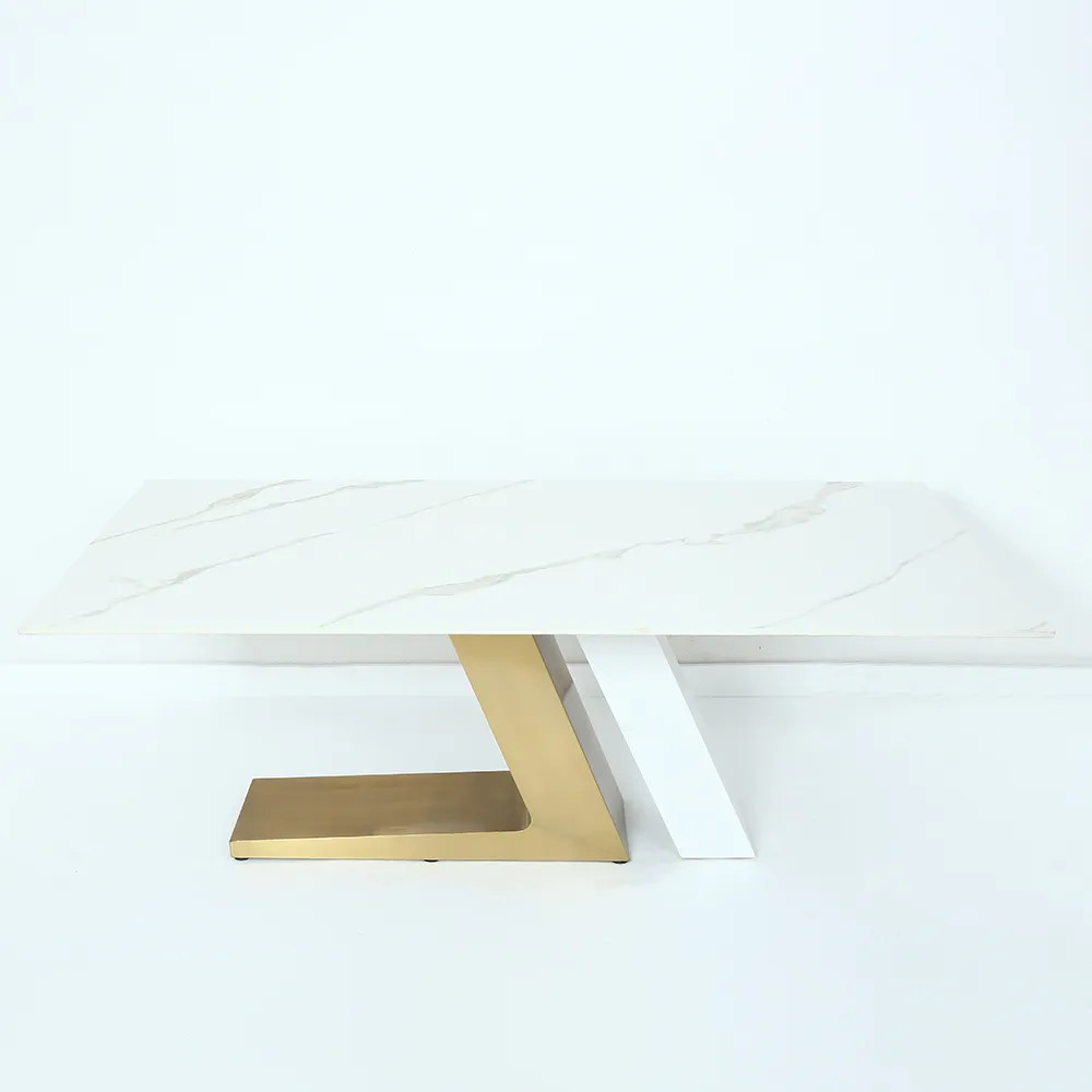 Modern Light Luxury Sintered Stone Multifunctional Dining Table Chair Simple Rectangular Small Family