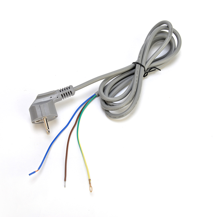 Cable Specification H05VV-F/H05RN-F 3x0.75-1.5MM2 VDE Standard Power Cable Grey or Customized for AC Computer Power Cord