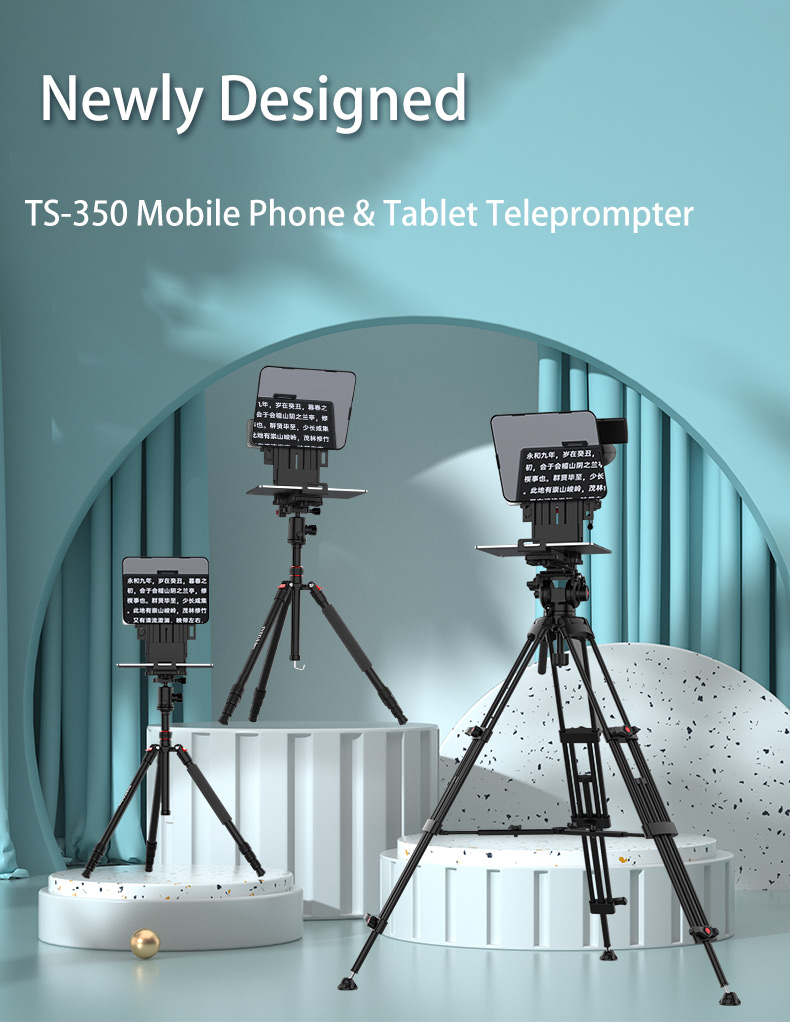 TYSTVideo Universal Mobile Phone Teleprompter for Tik Tok Live Lightweight and Portable