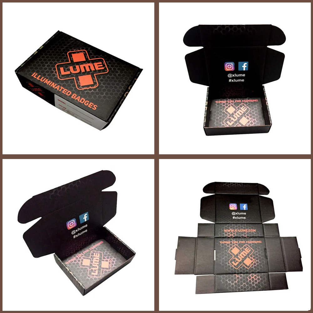 Luxury Custom Printed Thank You Corrugated Cardboard Carton Mailing Paper Box