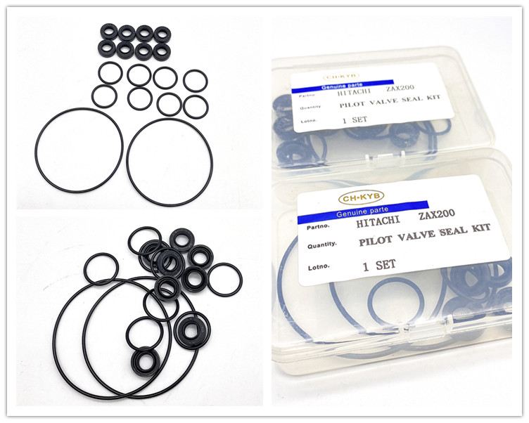 NBR Hydraulic Oil Seal Kit 10*17*5.5 ZAX200-1 For Hitachi Valve