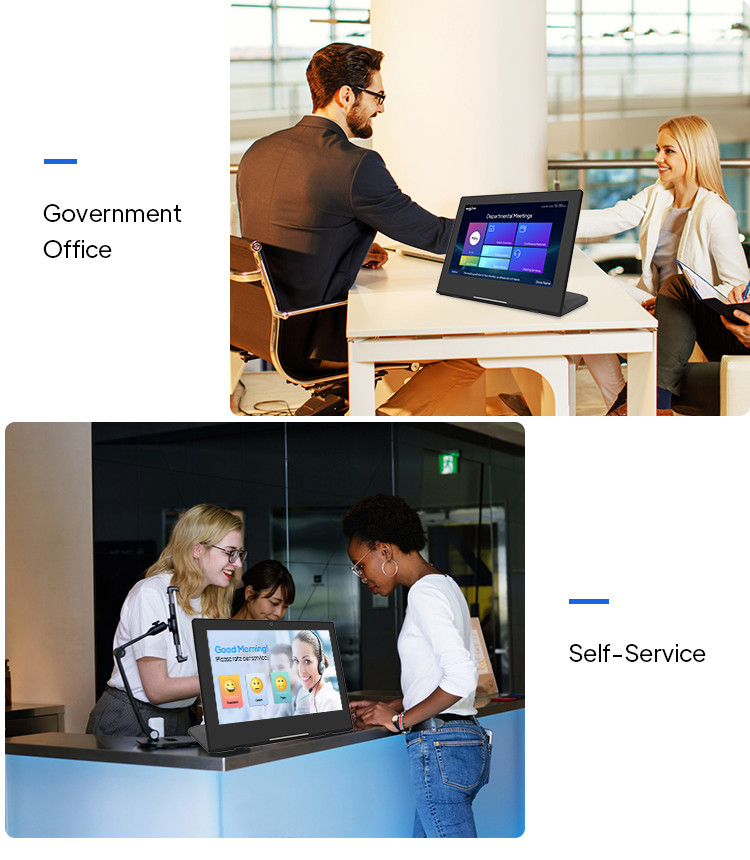 Android 9.0 Touch Monitor Desktop Tablets RJ45 Port Wifi Digital Signage Panel RK3399