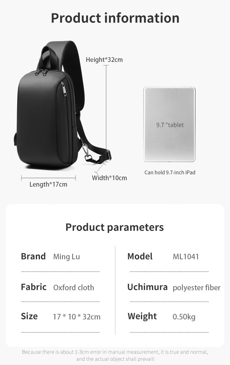 Wholesale customized logo fashion Men Sling Bag Luxury Mini chest Crossbody Bag Small Messenger Bag Crossbody For Men