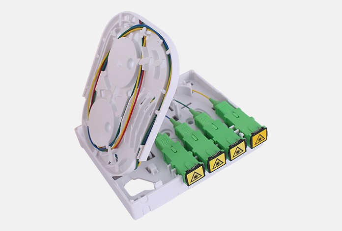 700 2 4 Core ABS Fiber Optic Termination Box White For Residential And Commercial Applications