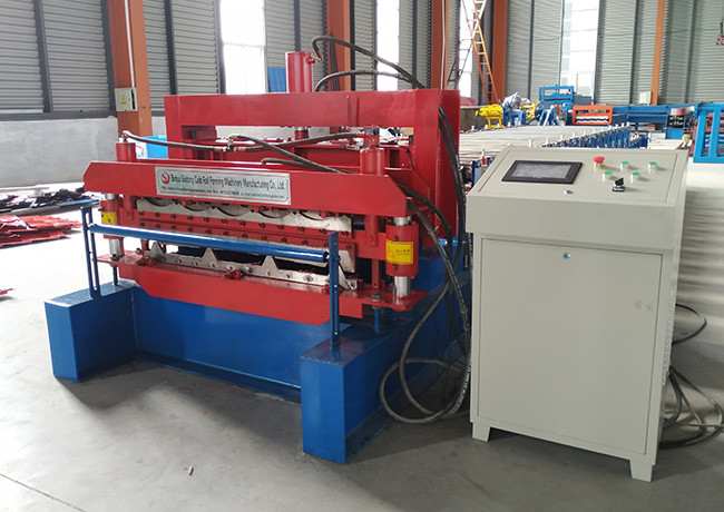Double Deck Color Steel Sheet Roof Tile Making 2 Layer Roll Forming Machine For Roof Sheet