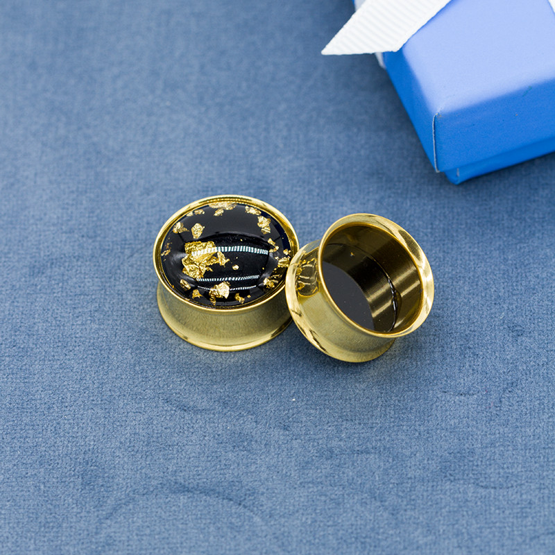 304 Stainless Steel Ear Plug Tunnels 6mm Body Jewelry Ear Gauges