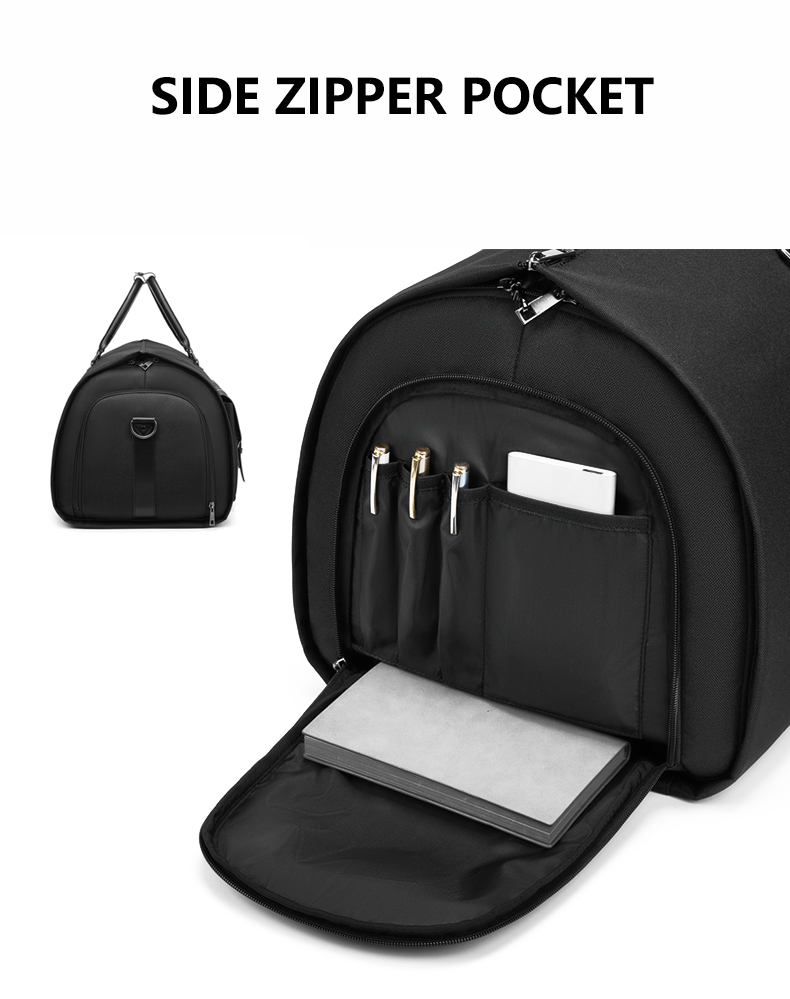 Fashionable Men Waterproof Duffle Bag With Shoe Compartment Anti Scratch