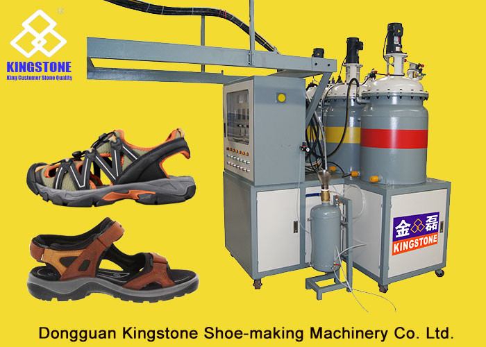 2 Colors Sandals PU Pouring Machine Foam Moulding Machinery 300-400 Pairs / Hour