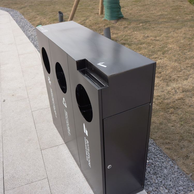 Street Furniture 12L Outdoor Ashtray Trash Can