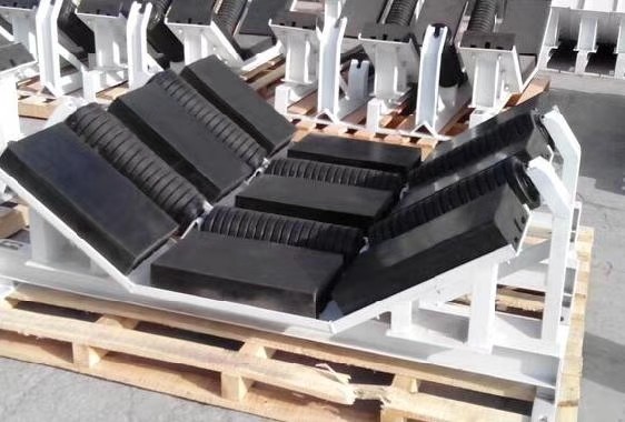 Belt Conveyor Impact Bed With Replacement Low Friction UHMWPE Impact Bar