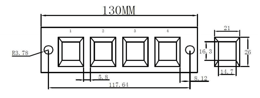 1X3 Port 1X4 Port Fiber Optic Adapter Panel LC Adapter Panel
