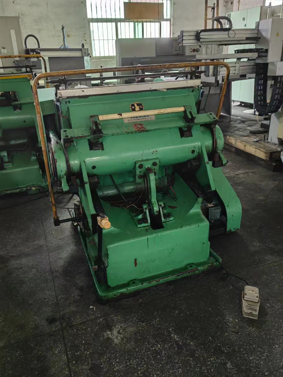 Used TYMB 930 Hot Foil Die Cutting Machine Automatic Grade 3400 KG for Your Business
