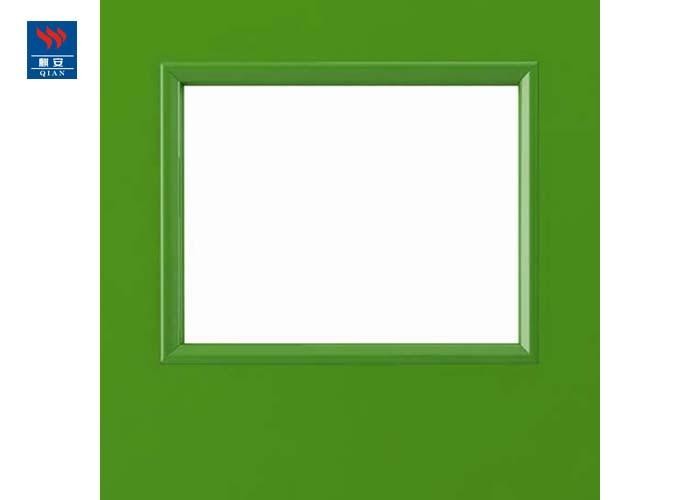 60 Min Hospital Fire Rated Laminated Glass Wood Door With Frame