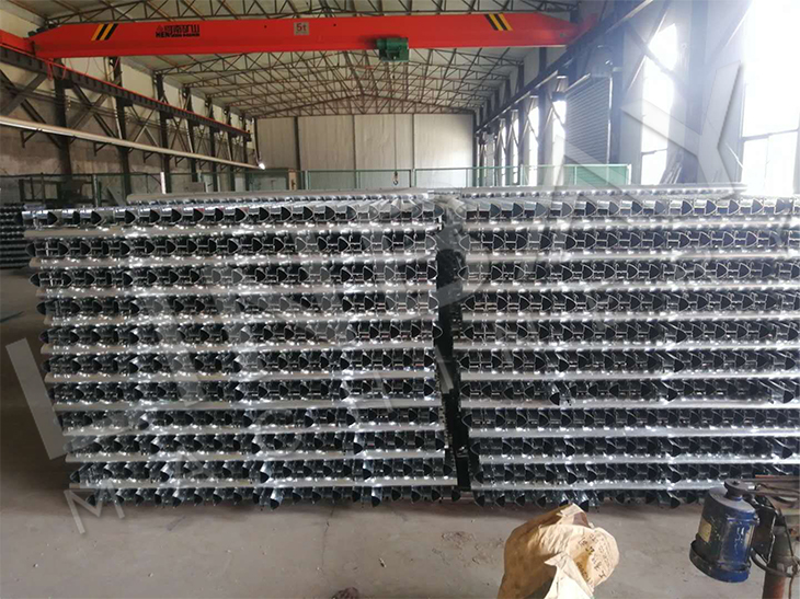 Automatic Chain Drive Wire Mesh Fence Post Roll Forming Production Line With Flying Saw Cut