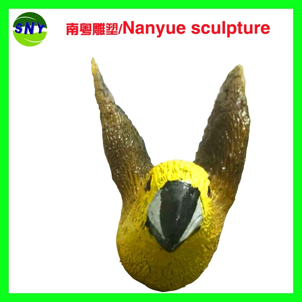 customize size animal fiberglass statue large yellow bird model as decoration statue in garden /square / shop/ mall