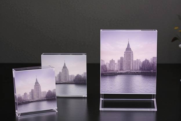 OEM Customised Acrylic Photo Frame , Acrylic Box Picture Frames Scratch Resistant