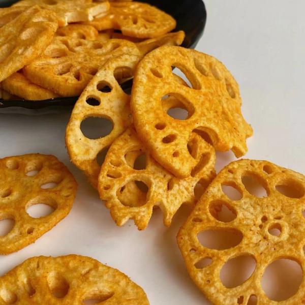 Quality Crawfish Flavor Dried Fruits Vegetables Spicy Lotus Root Snacks for sale
