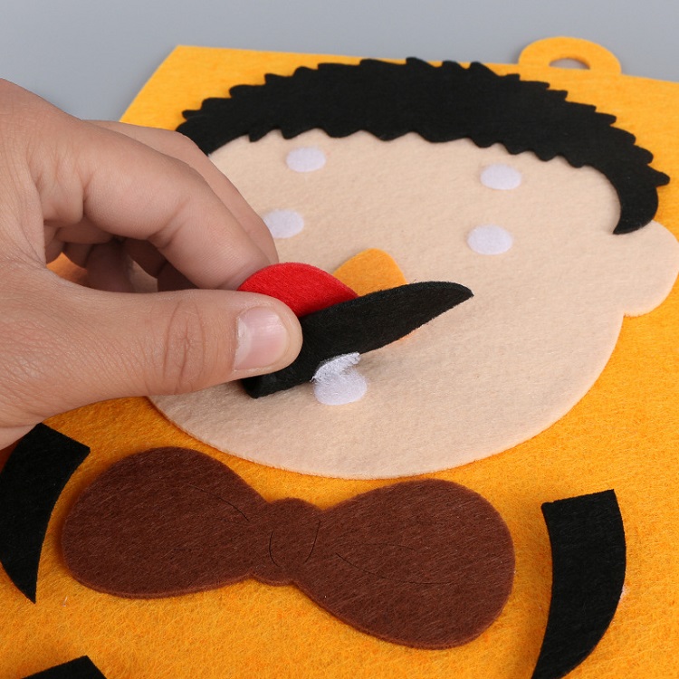 Ecofriendly 100 Handmade Foldable Multi Color Felt Child Kids Educational Board Toy