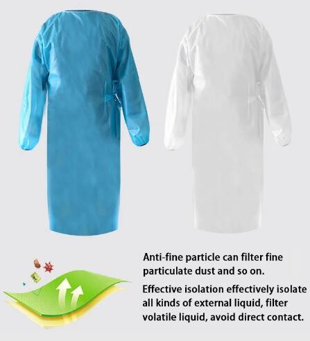 White XL Epidemic Prevention Disposable Operation Clothes