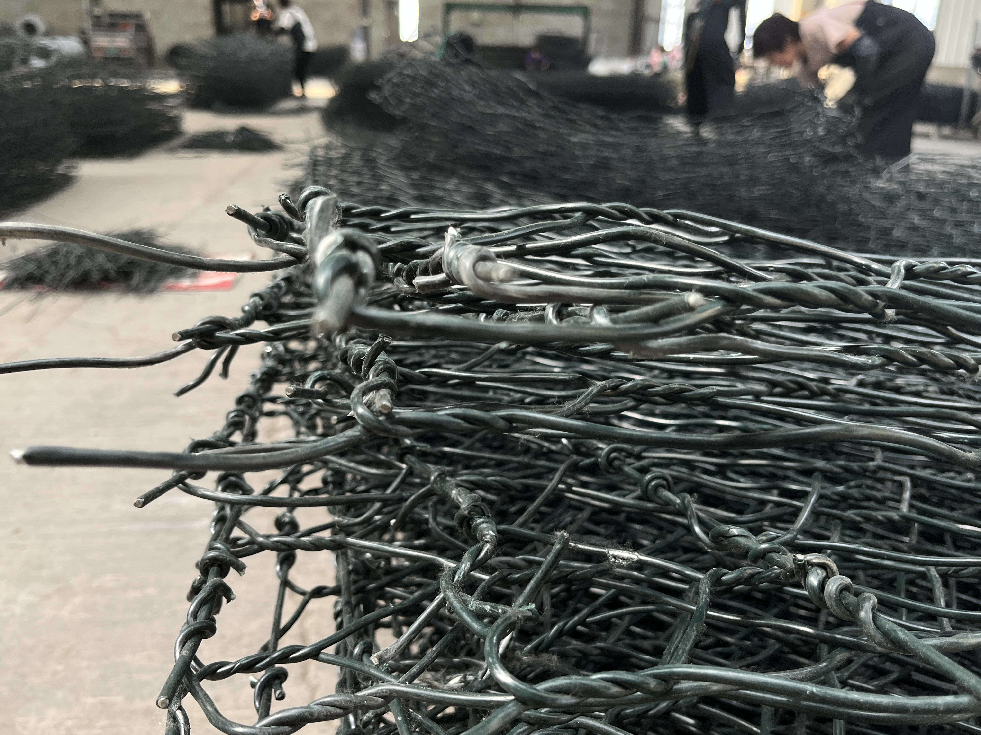 2.7mm Galvanized Gabion Basket Stone Box Customized Size