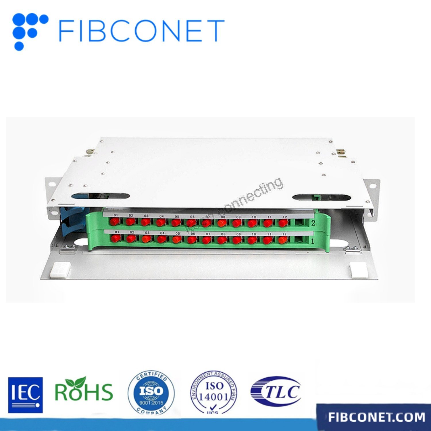 FTTH 12-24 Core Scrack Mount Splicing Fiber Optic ODF Durable and Long-lasting Design