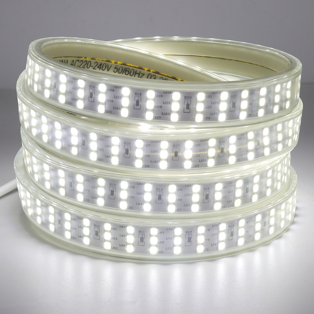 SMD 2835 Led Flexible Strip Lights , AC220V Led Waterproof Strip Lights