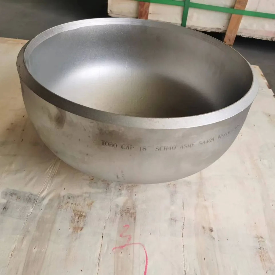 Metal ASTM A403 Grade WP304 Sch-STD ASME B16.9 Pipe Fittings Stainless Steel Butt Welding 48" CAP