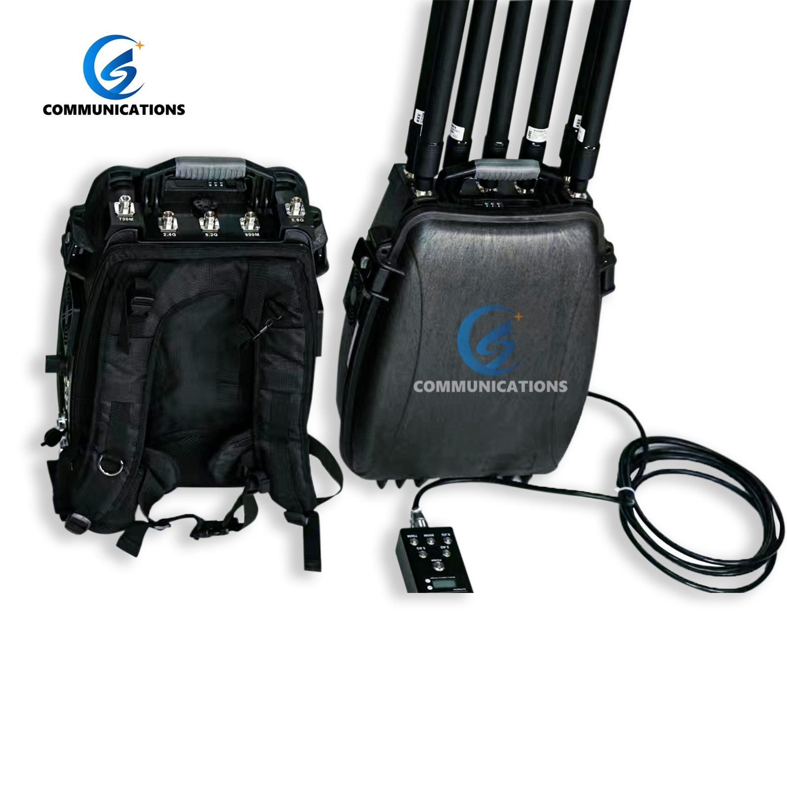 Portable Backpack Drone Defense Signal Detector Anti Drone Jammer System For Protection