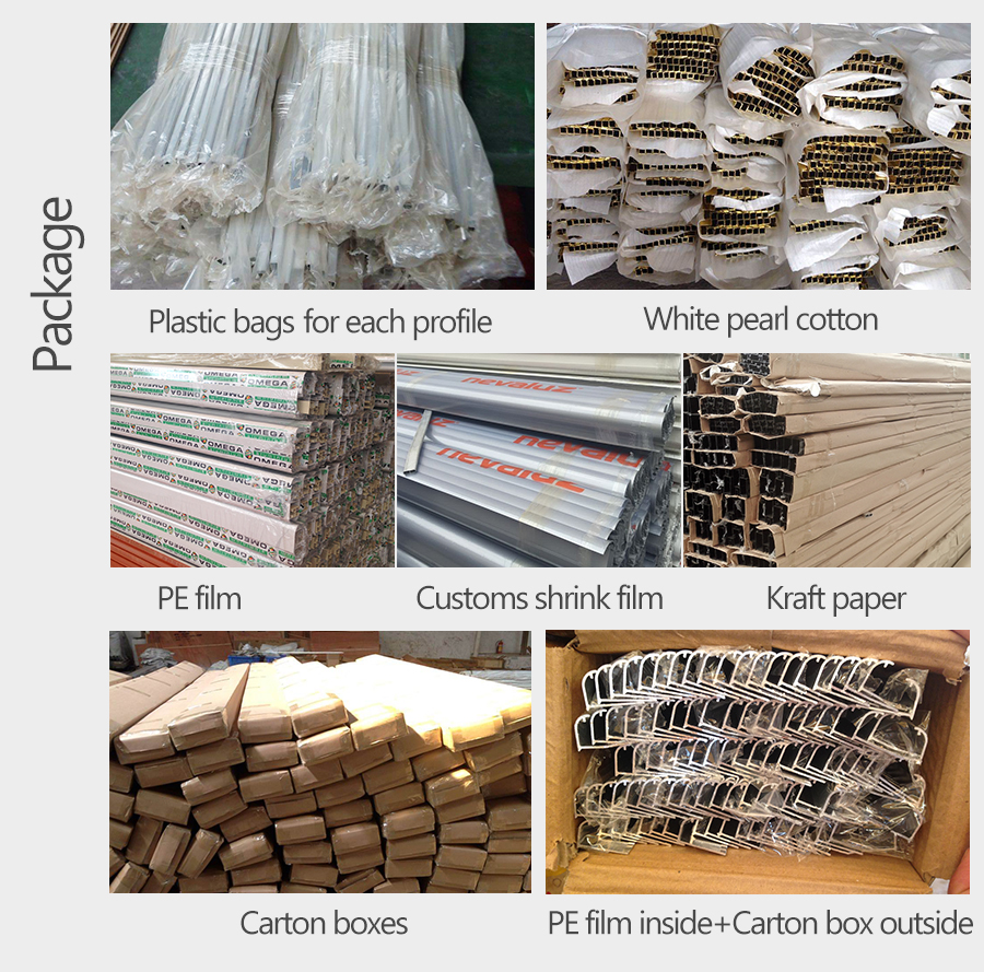 Modern Design Powder Coating Window and Door Aluminum Extrusion Profiles for Algeria
