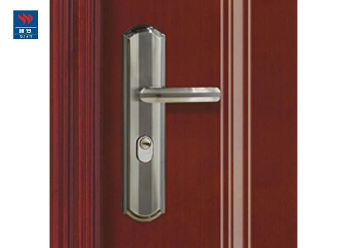 Main Entrance Fireproof Residential Single Iron Front Door
