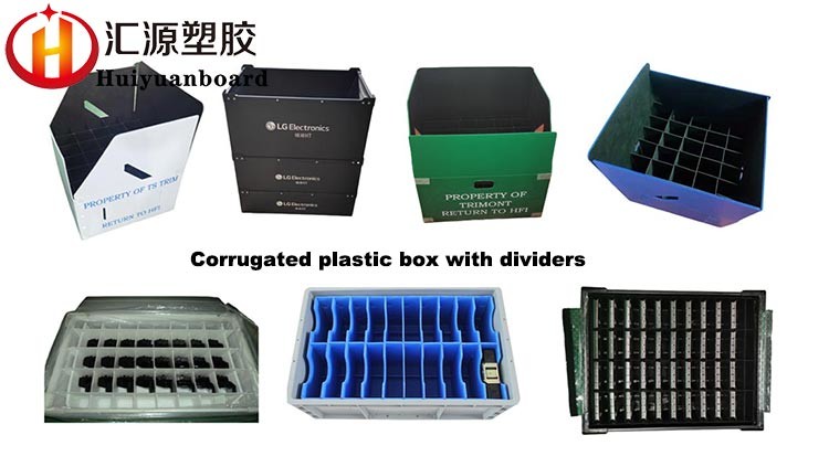 Recyclable Blue Corrugated Plastic Separator Flat Surface