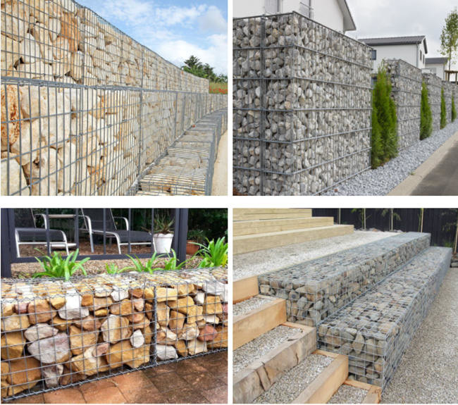 5.5mm Dia 1x1x1m Welded Gabion Mesh Stainless Steel