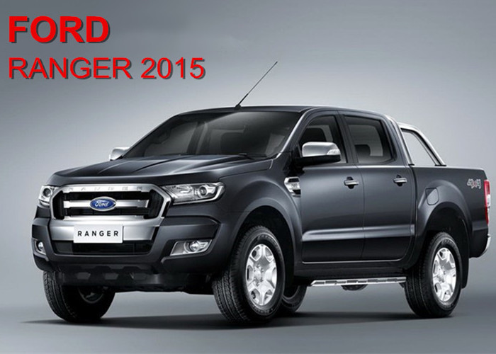 FORD Ranger T7 2015 2016 Chrome Car Grilles Modified Front Grilles No Light or With Light