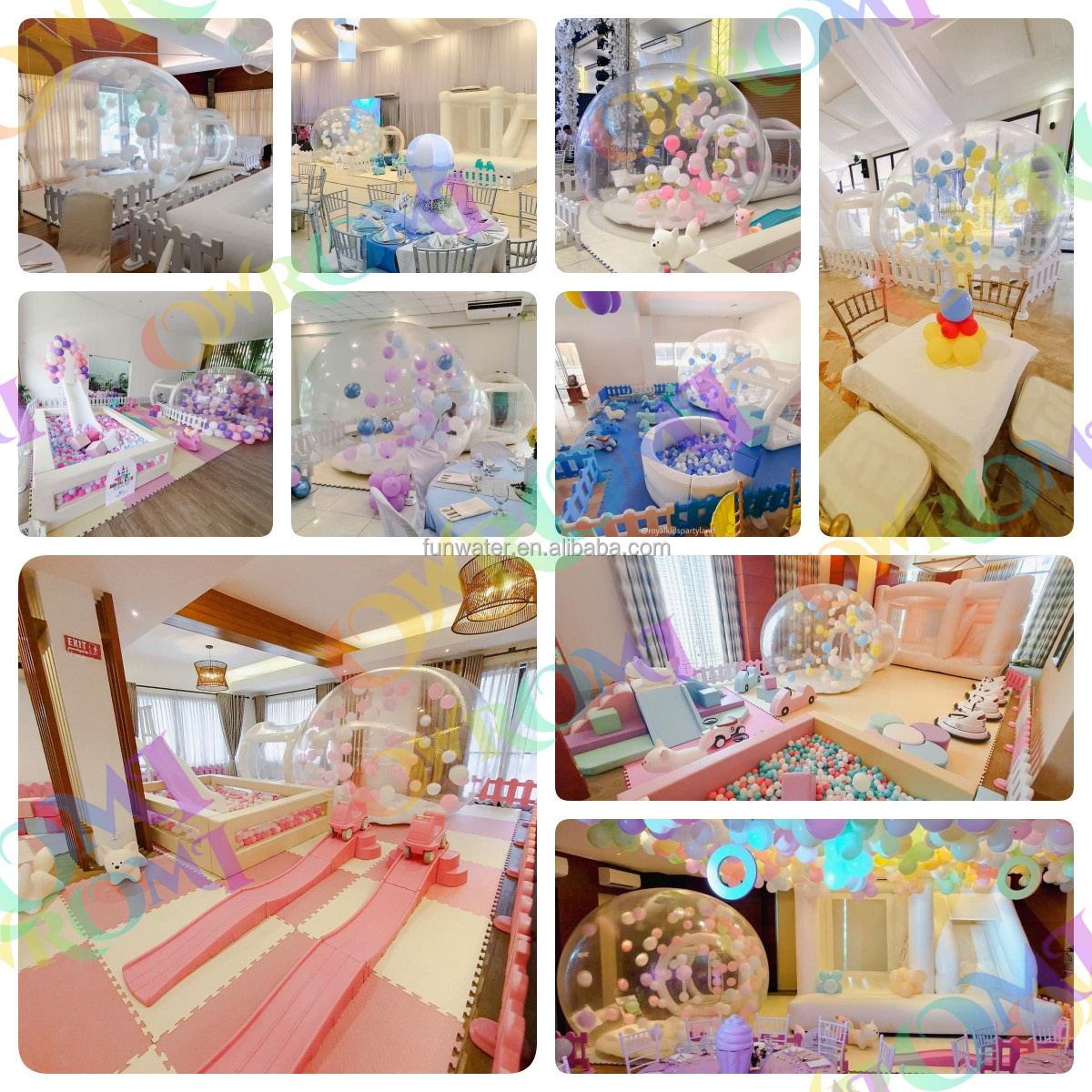 Kids Party Bubble Igloo Tent Fun Outdoor Inflatable Crystal