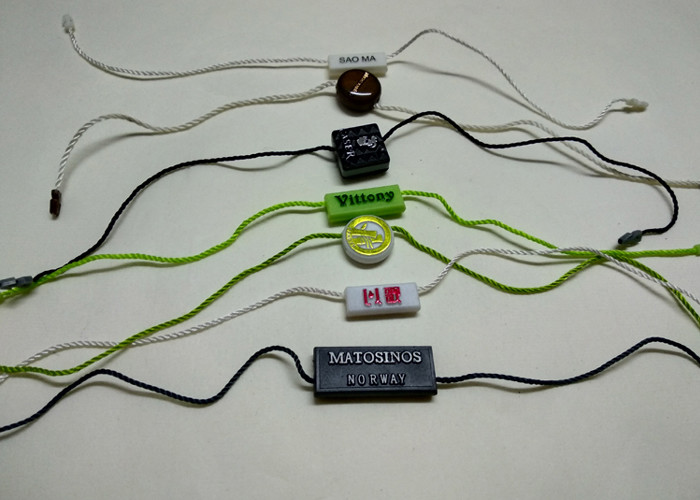 Eco-Friendly Custom Self Locking Plastic Seal Tag Plastic Label Tags With Logo