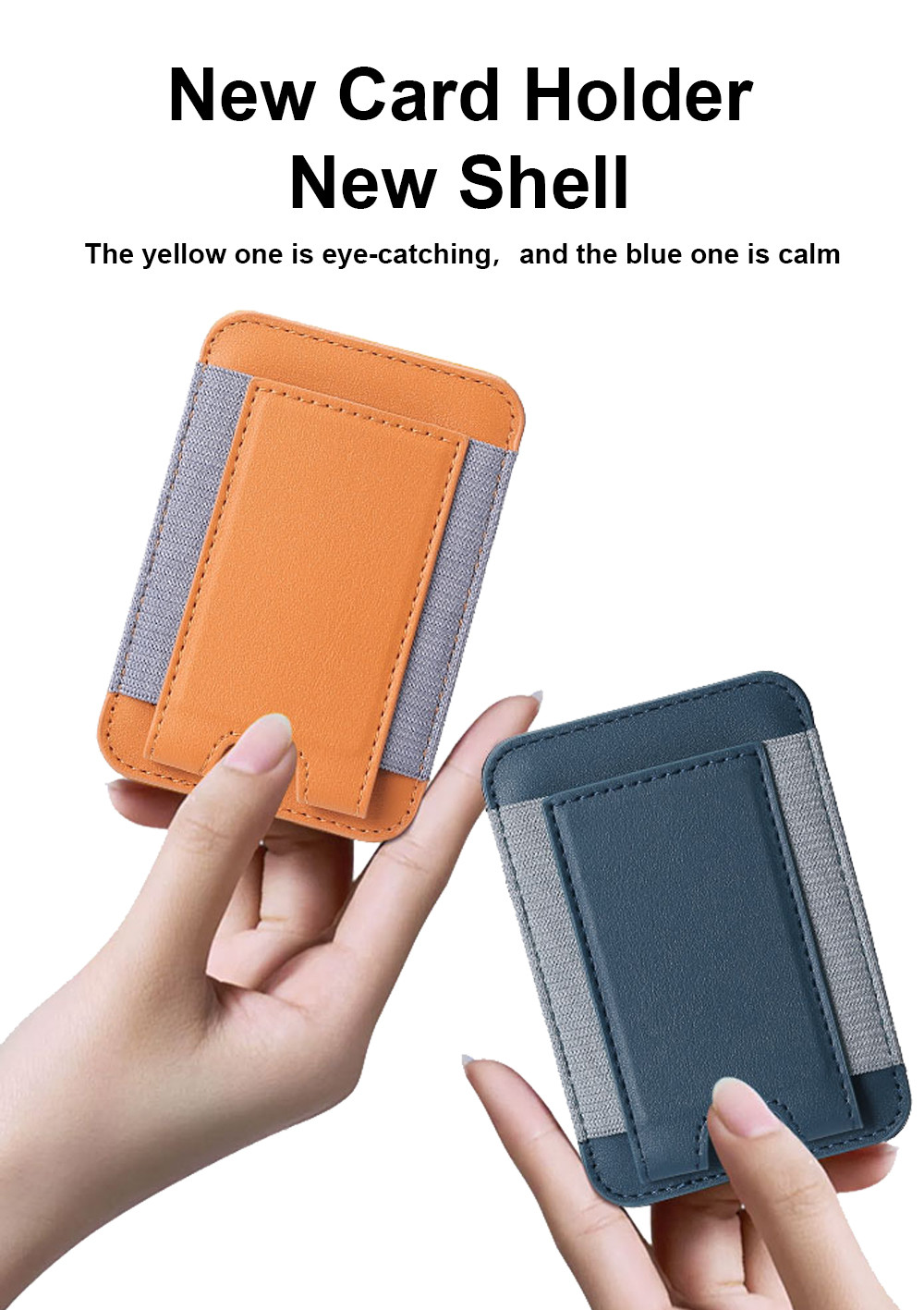 Vegan Leather Magsafe Phone Wallet Origami Commuter Wallet